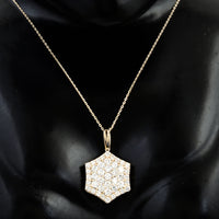 2.05 Carats Lab Grown Diamond 14K Gold Pendant