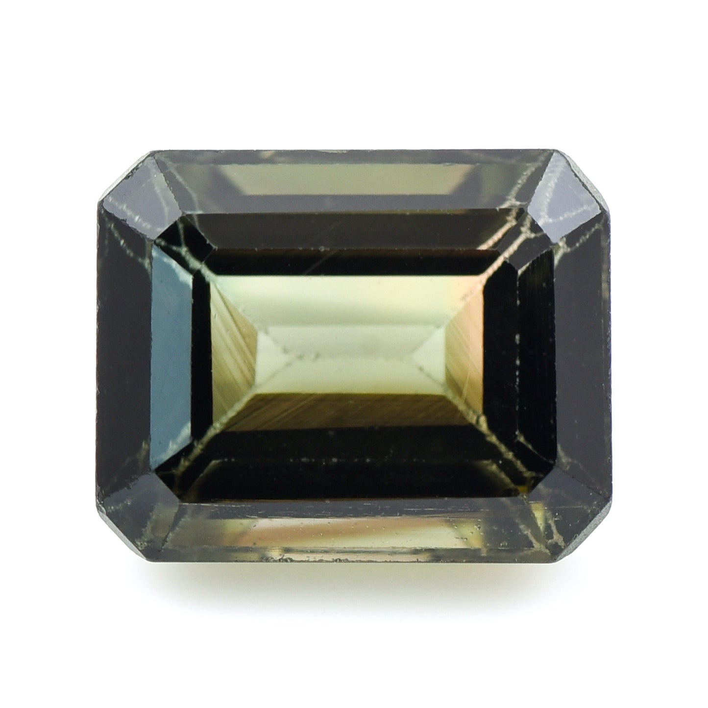 4.16 Natural Tourmaline Verdelite Emerald Cut Gemstone
