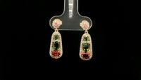 2.15 Ct Oval Tourmaline 14K Gold Earrings
