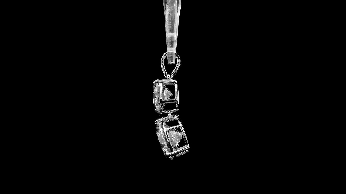 4.79 Ct Round Lab Grown Diamond 14K Gold Pendant