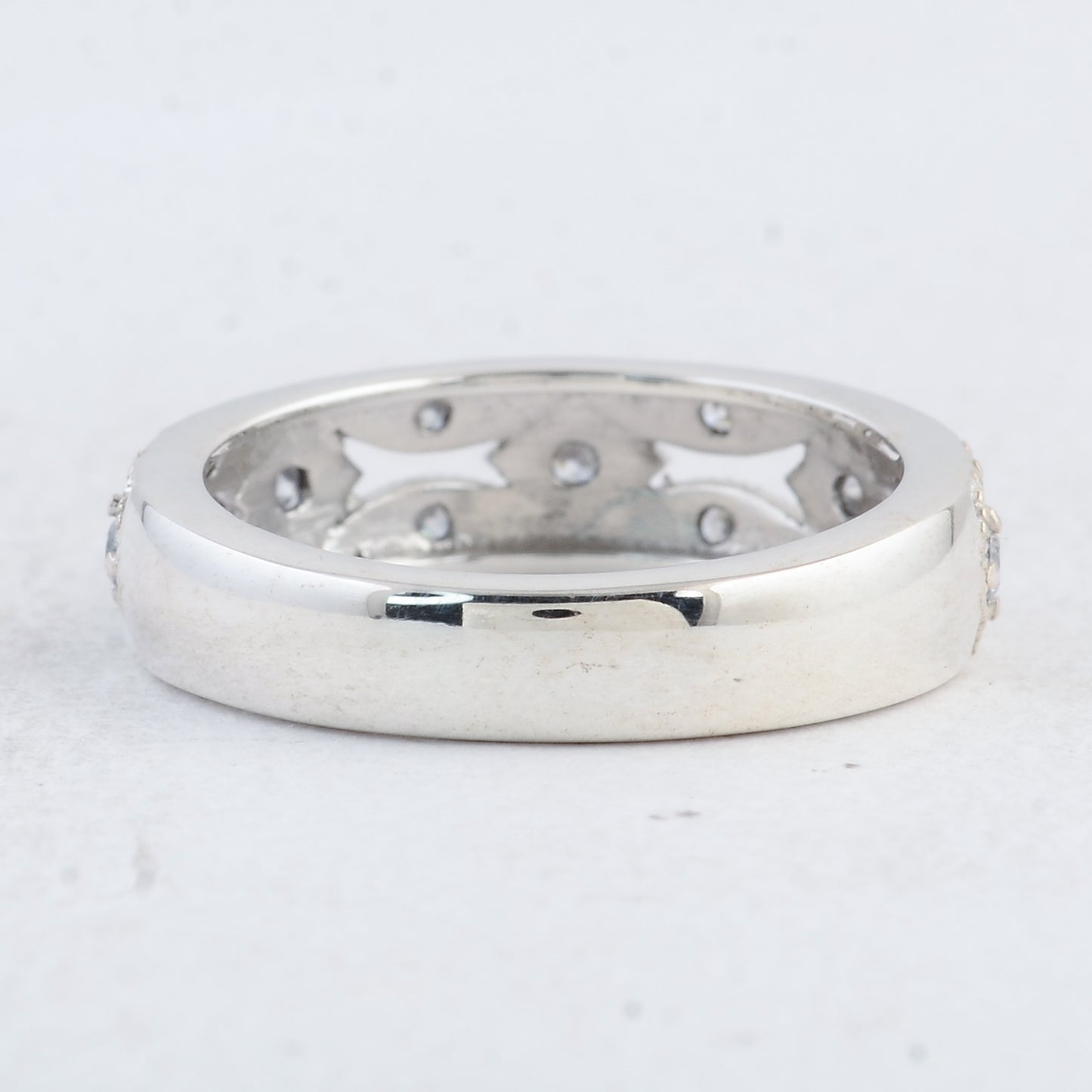 0.52 Ct Round Cubic Zirconia 925 Sterling Silver Ring