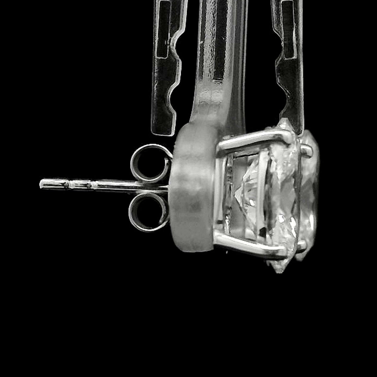 3.14 Carats Lab Grown Diamond 14K Gold Earrings