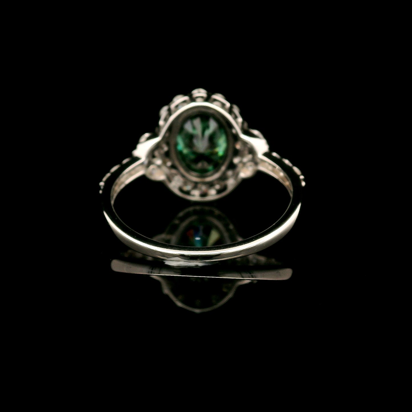 2.26 Carats Green Lab Grown Diamond 14K Gold Ring