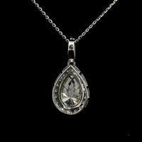 3.07 Carats Lab Grown Diamond 14K Gold Pendant