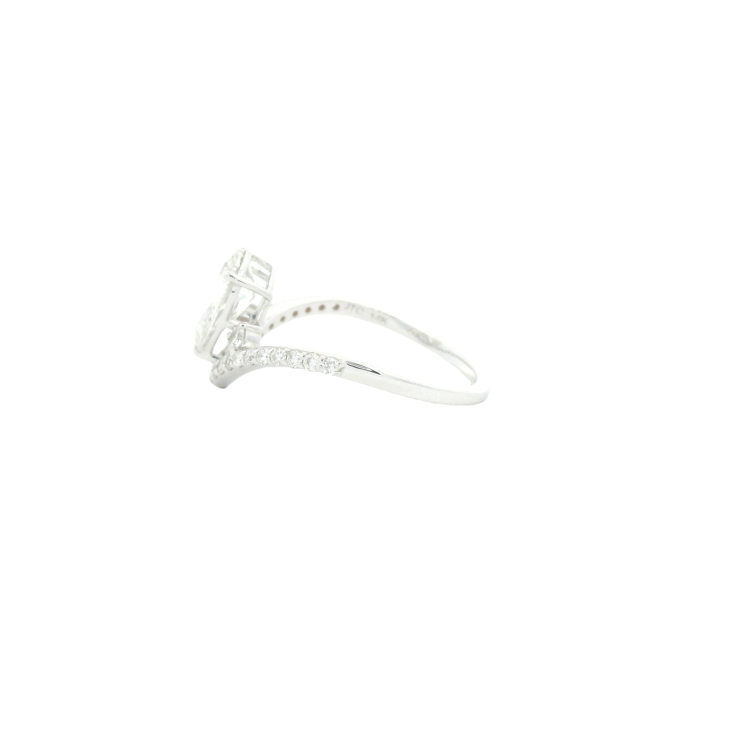 1.35 Carats Lab Grown Diamond 14K Gold Ring