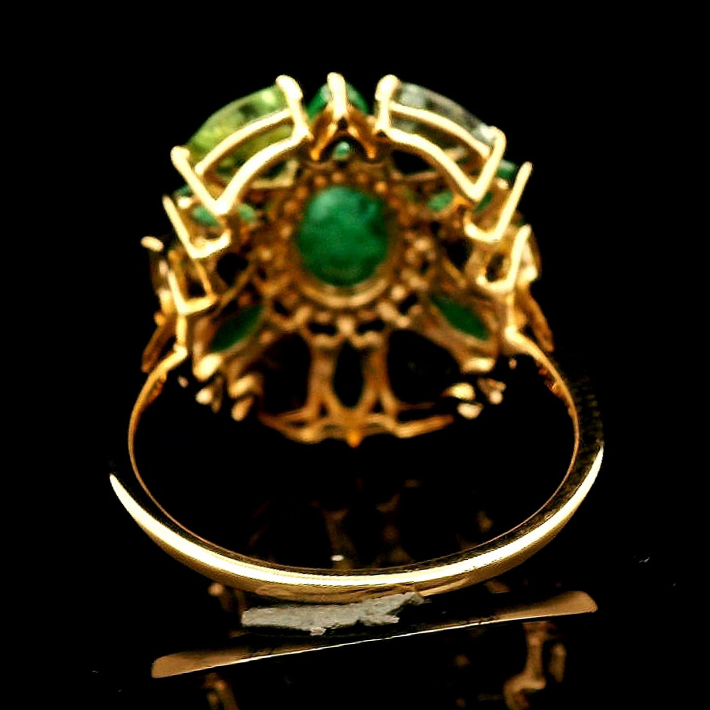 5.41 Ct Oval Emerald 14K Gold Ring