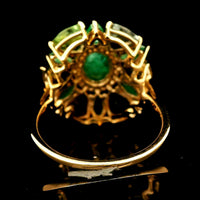 5.41 Ct Oval Emerald 14K Gold Ring
