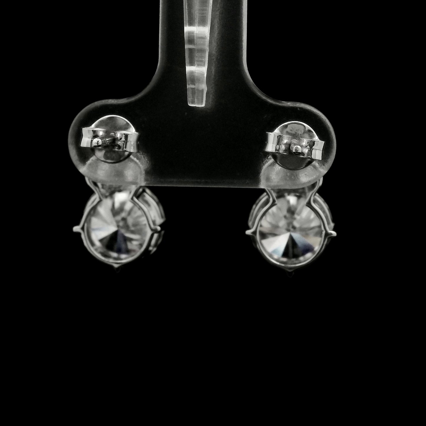 4.58 Ct Round Lab Grown Diamond 14K Gold Earrings