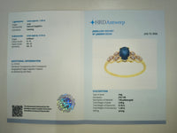 1.38 Ct Oval Natural Sapphire 14K Gold Ring