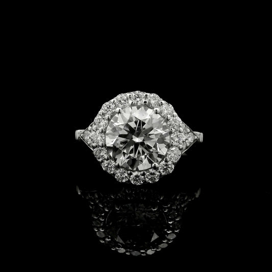 2.81 Carats Lab Grown Diamond 14K Gold Ring