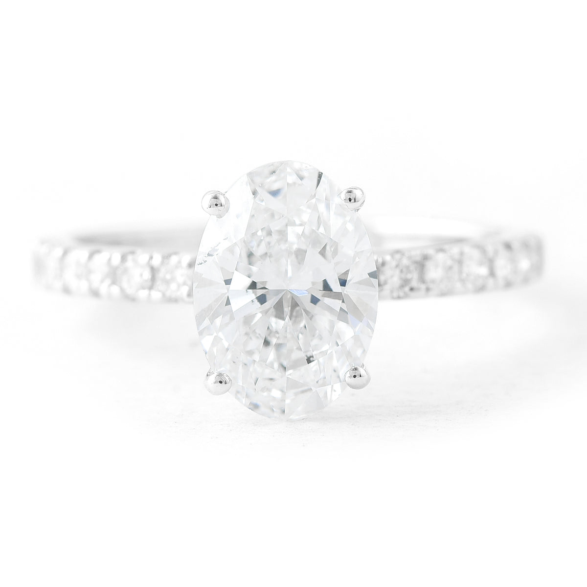 2.31 Carats Lab Grown Diamond 14K Gold Ring