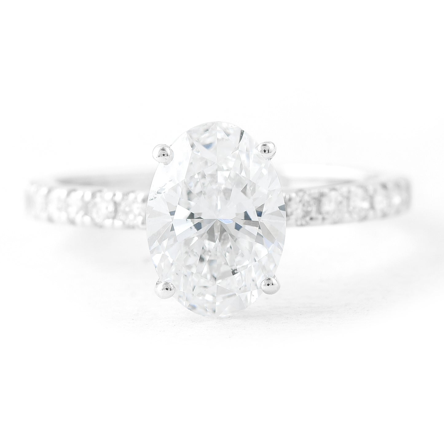 2.31 Carats Lab Grown Diamond 14K Gold Ring