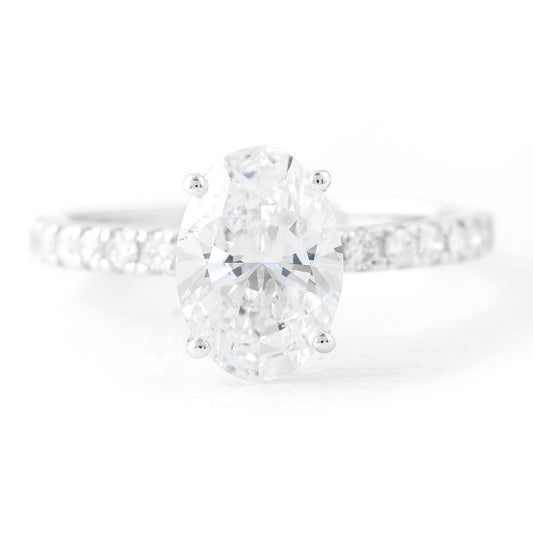 2.31 Carats Lab Grown Diamond 14K Gold Ring