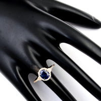 1.37 Carats Natural Codundum Sapphire 14K Gold Ring