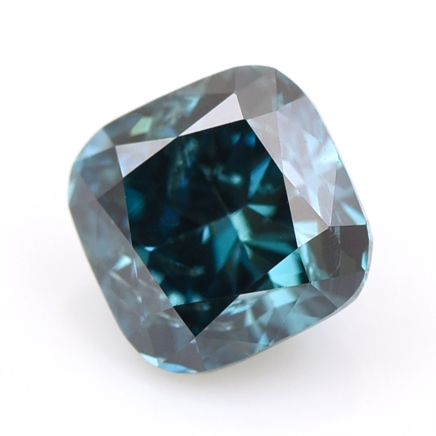 0.32 Blue Diamond Cushion Loose Diamond