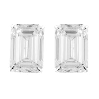 3.86 Carats Lab Grown Diamond 14K Gold Earrings