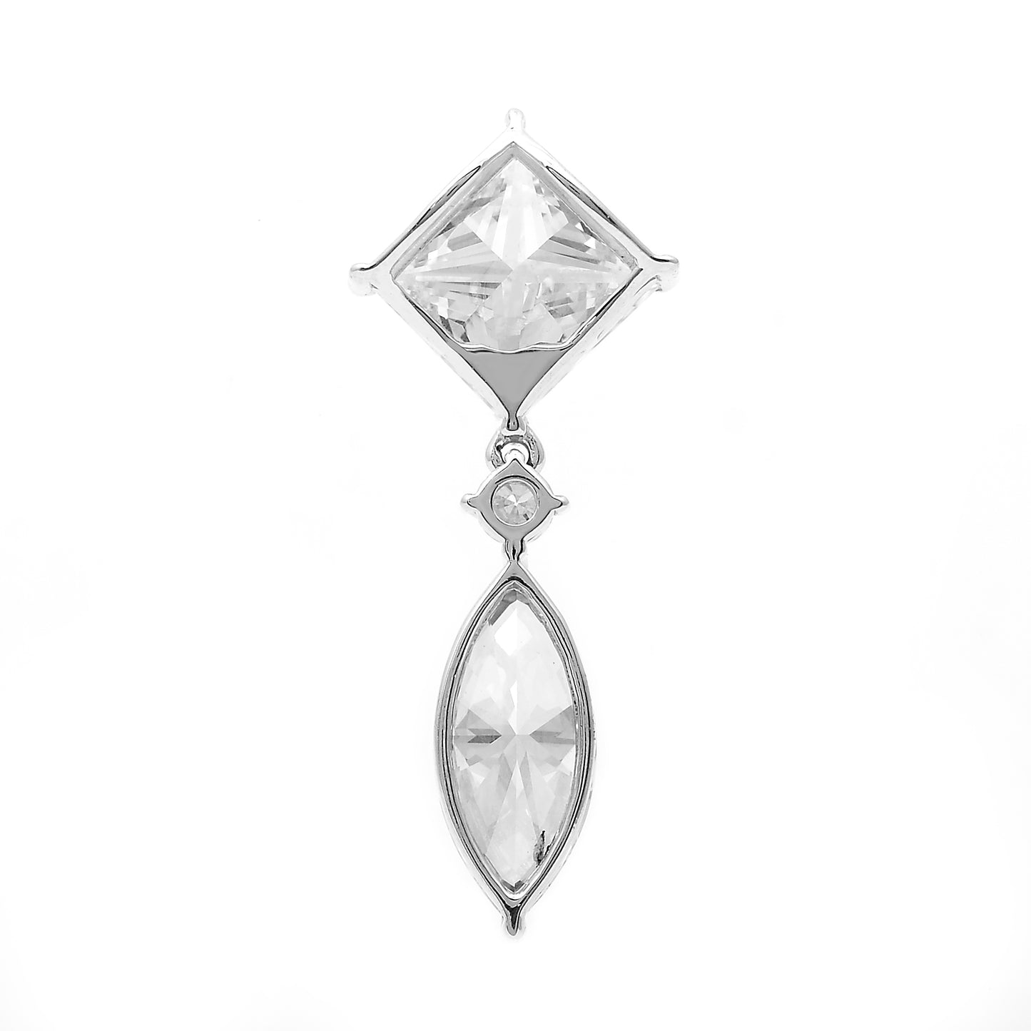3.10 Carats Lab Grown Diamond 14K Gold Pendant