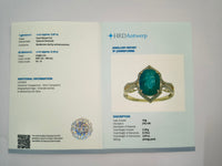 2.26 Ct Oval Natural Emerald 14K Gold Ring