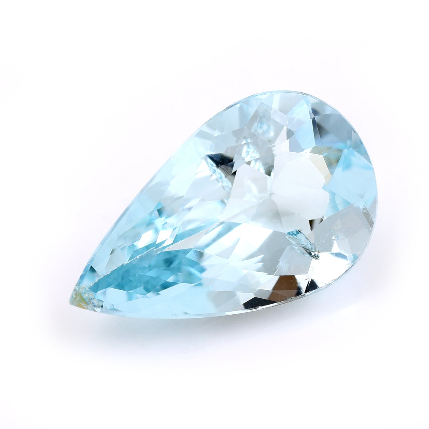7.46 Natural Beryl Aquamarine Pear Mixed Cut Gemstone