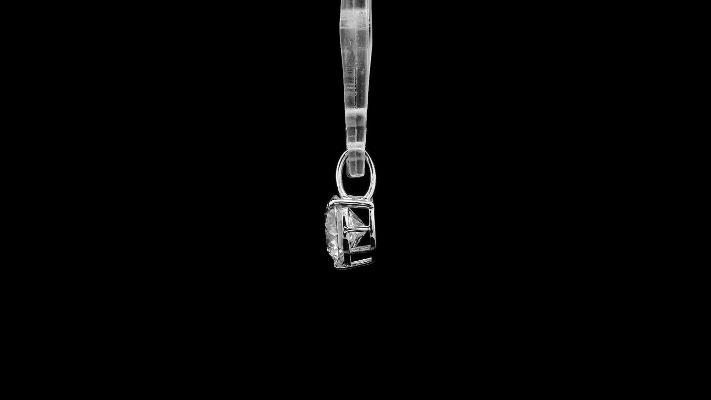 1.46 Ct Round Lab Grown Diamond 14K Gold Pendant