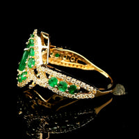 1.97 Ct Oval Emerald 14K Gold Ring