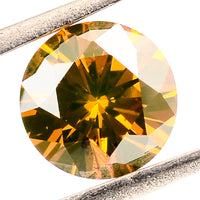 0.26 Red Diamond Round Loose Gemstone