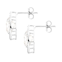 6.27 Carats Lab Grown Diamond 14K Gold Earrings
