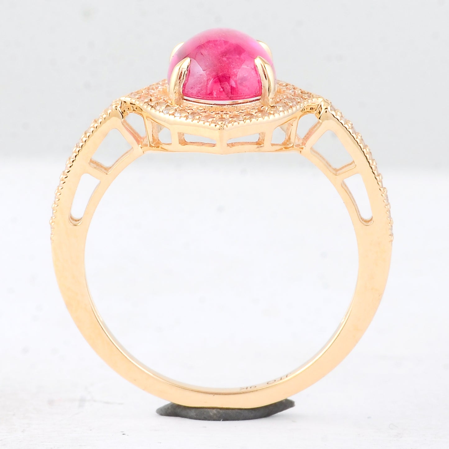 2.29 Ct Oval Tourmaline 9K Gold Ring