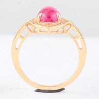 2.29 Ct Oval Tourmaline 9K Gold Ring