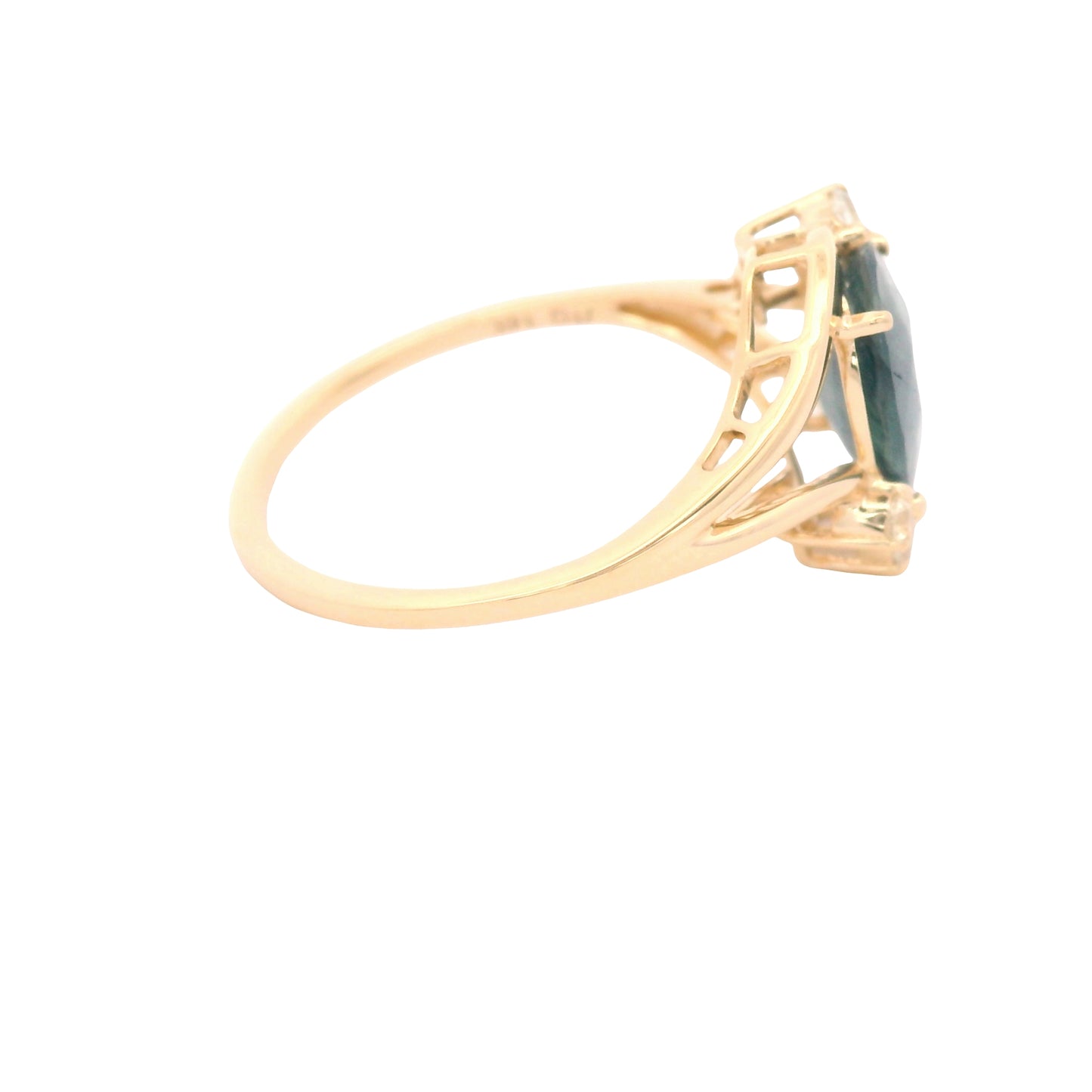 1.94 Ct Oval Sapphire 14K Gold Ring