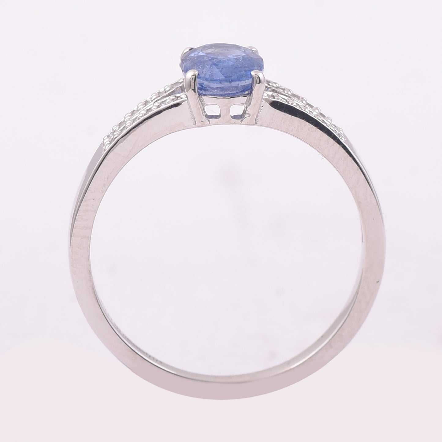 1.23 Ct Oval Mixed Cut Natural Sapphire 950 Platinum Ring