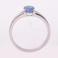 1.23 Ct Oval Mixed Cut Natural Sapphire 950 Platinum Ring