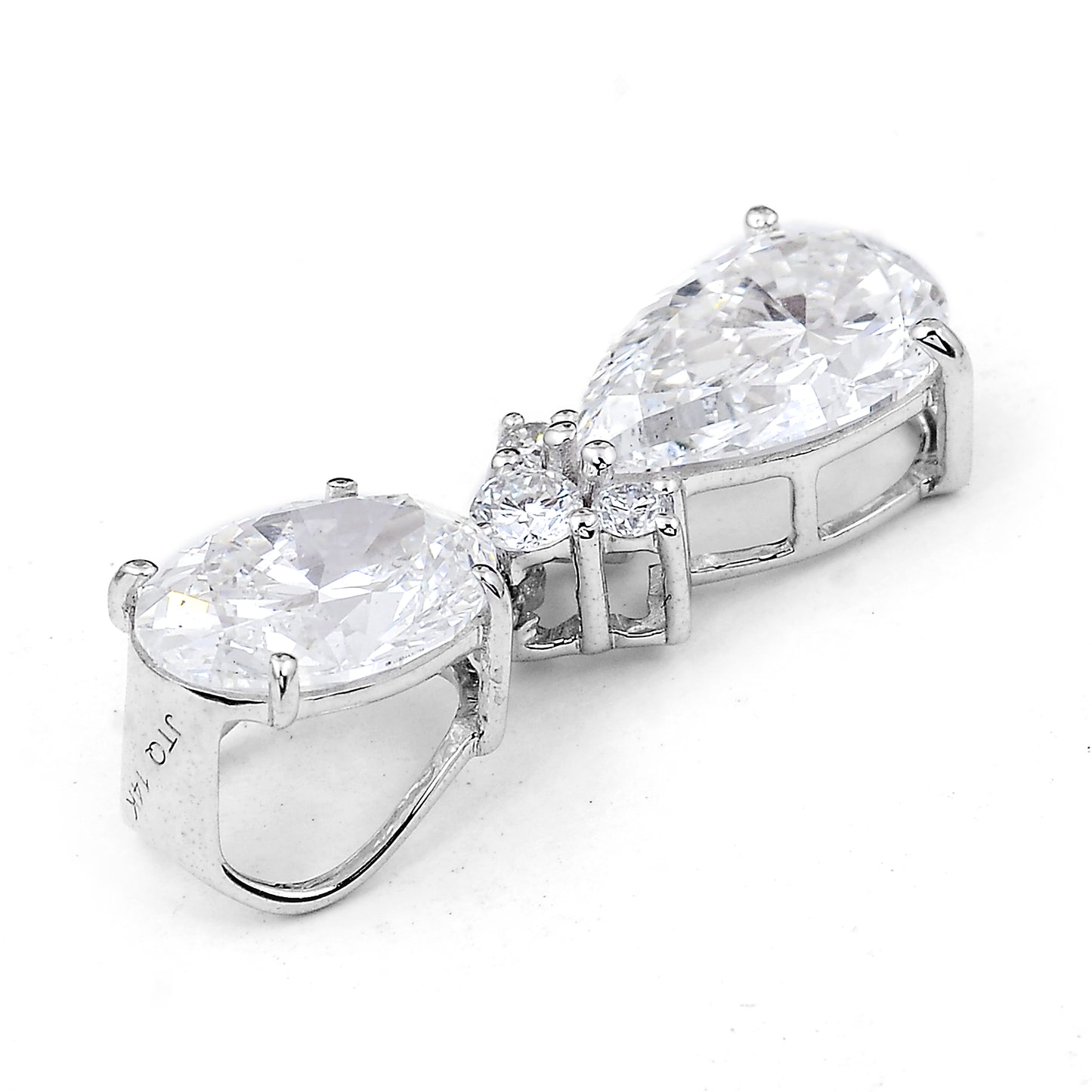3.45 Carats Lab Grown Diamond 14K Gold Pendant