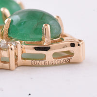 2.44 Ct Oval Emerald 14K Gold Pendant
