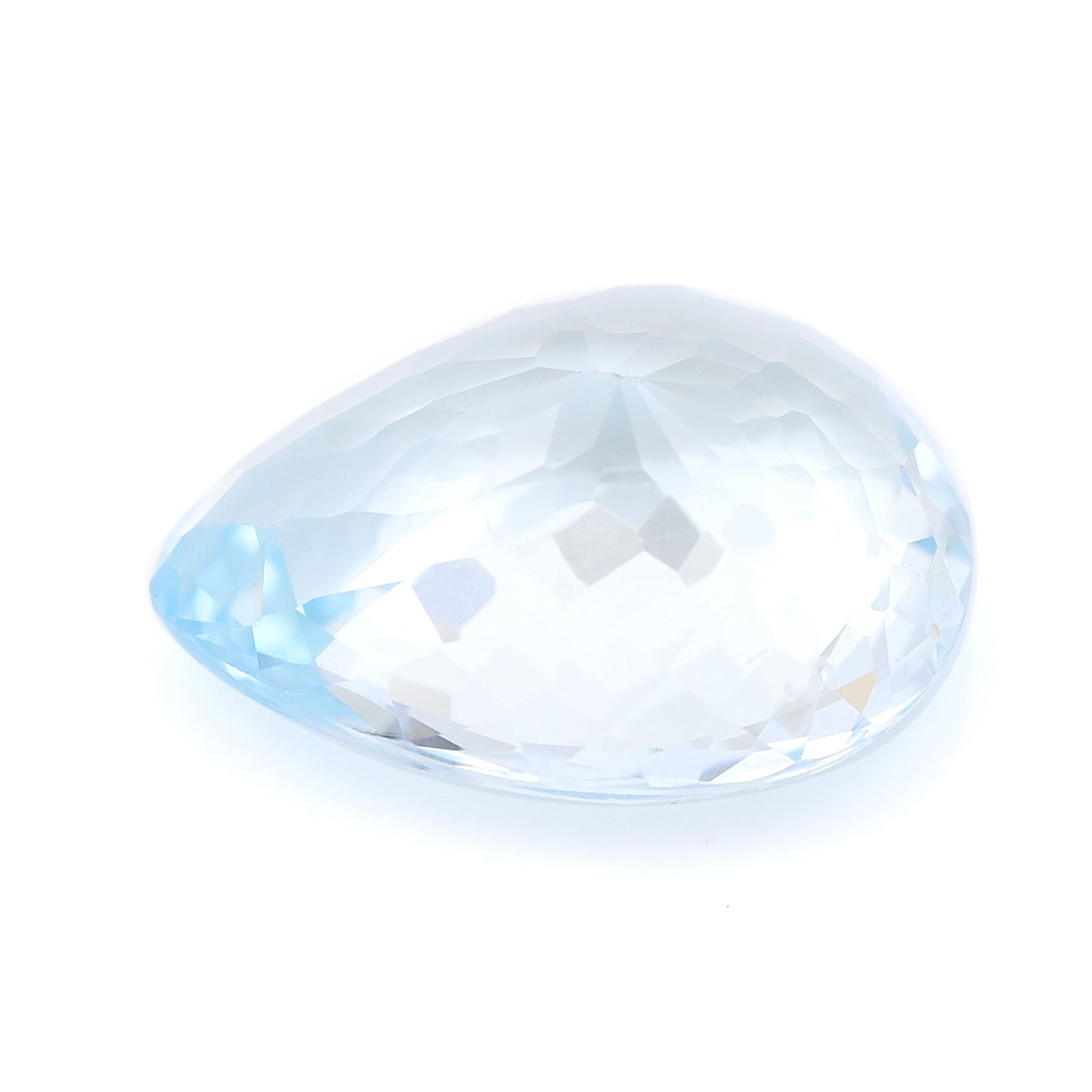 3.9 Natural Beryl Aquamarine Pear Mixed Cut Gemstone
