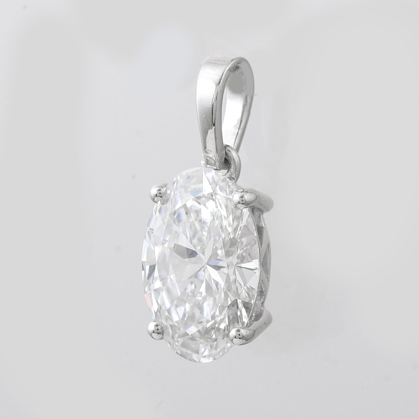 2.04 Carats Lab Grown Diamond 14K Gold Pendant