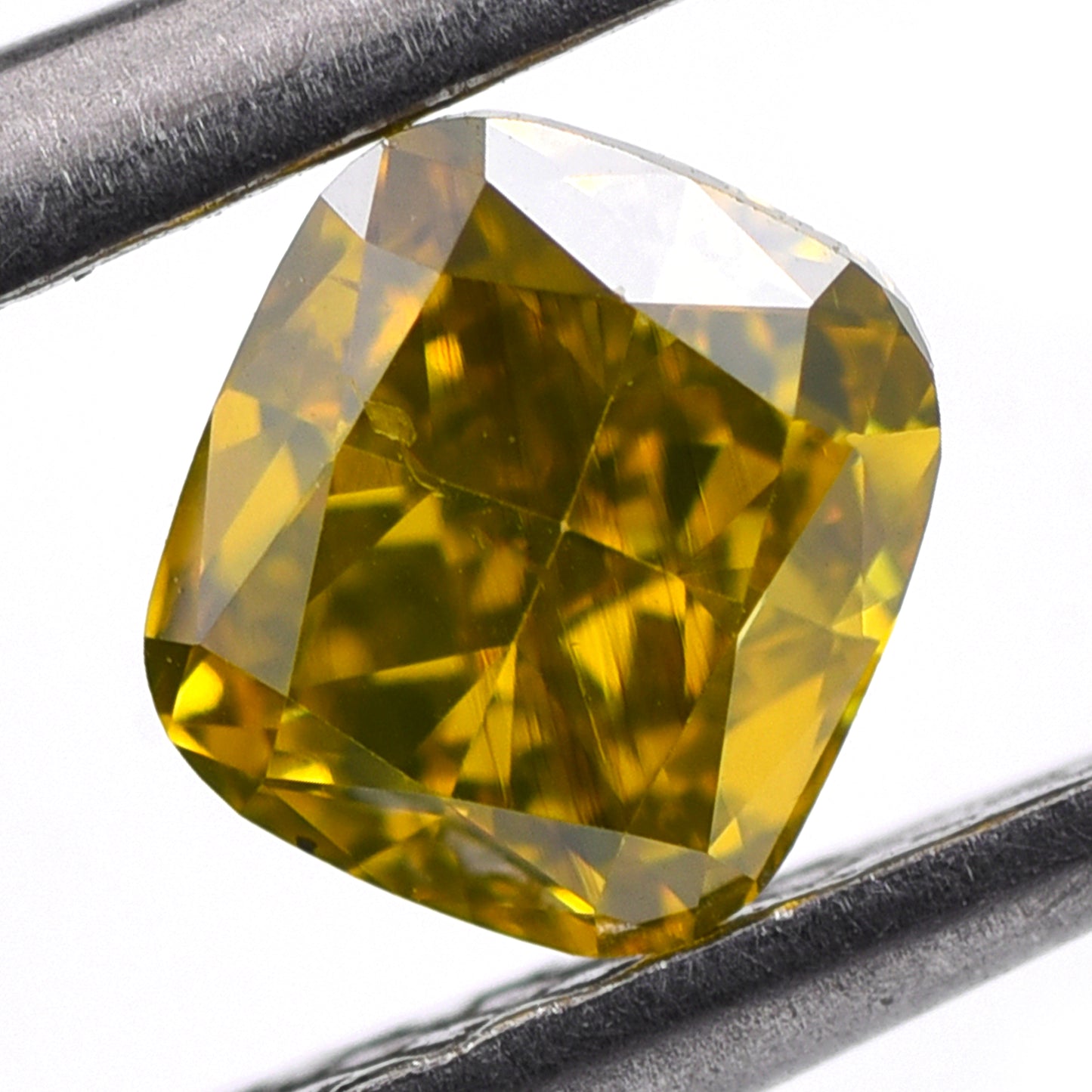 0.41 Yellow Diamond Cushion Loose Diamond