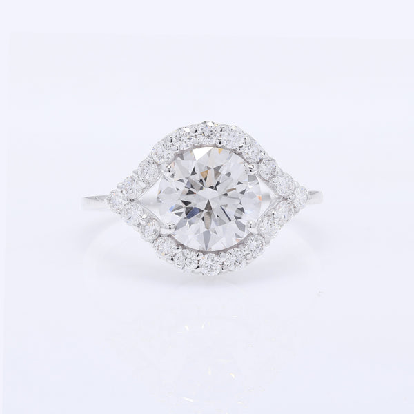 2.59 Carats Lab Grown Diamond 14K Gold Ring