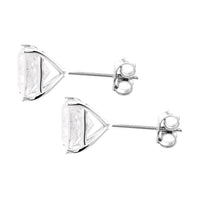 3.82 Carats Lab Grown Diamond 14K Gold Earrings