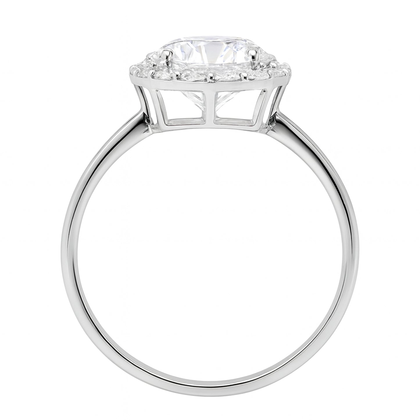 2.59 Carats Lab Grown Diamond 14K Gold Ring