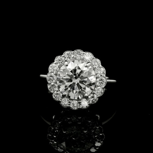 2.29 Carats Lab Grown Diamond 14K Gold Ring