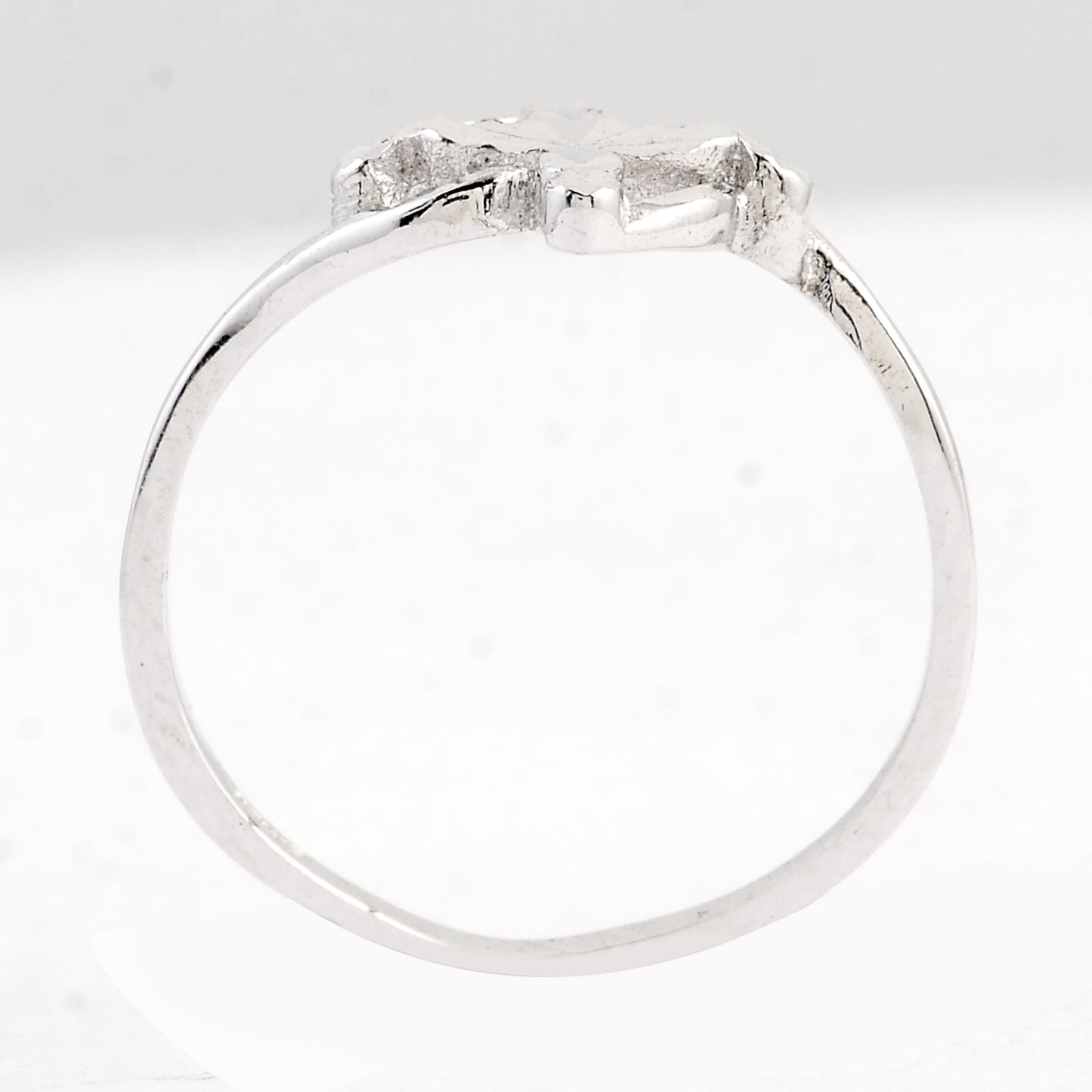 0.00 Ct Plain 925 Sterling Silver Ring