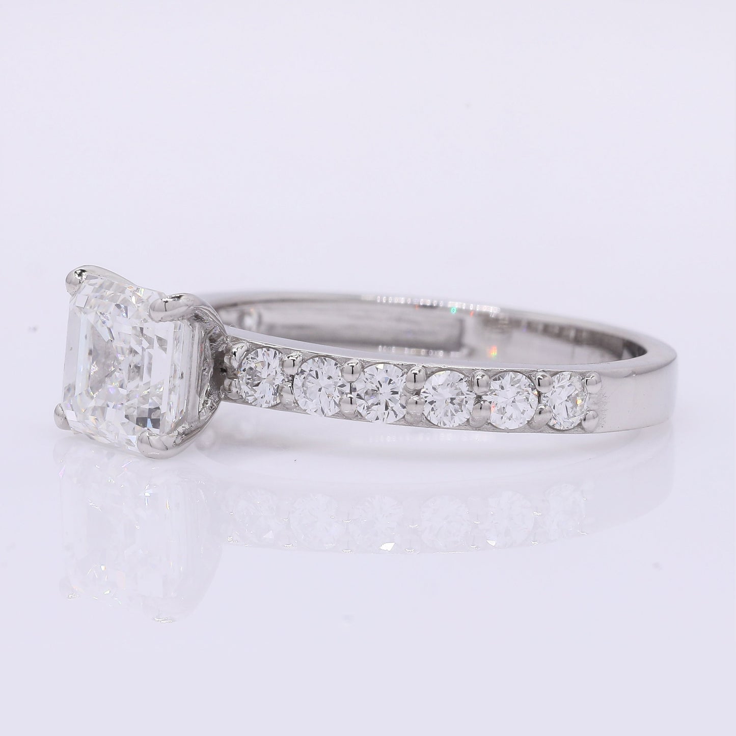 2.02 Carats Lab Grown Diamond 950 Platinum Ring