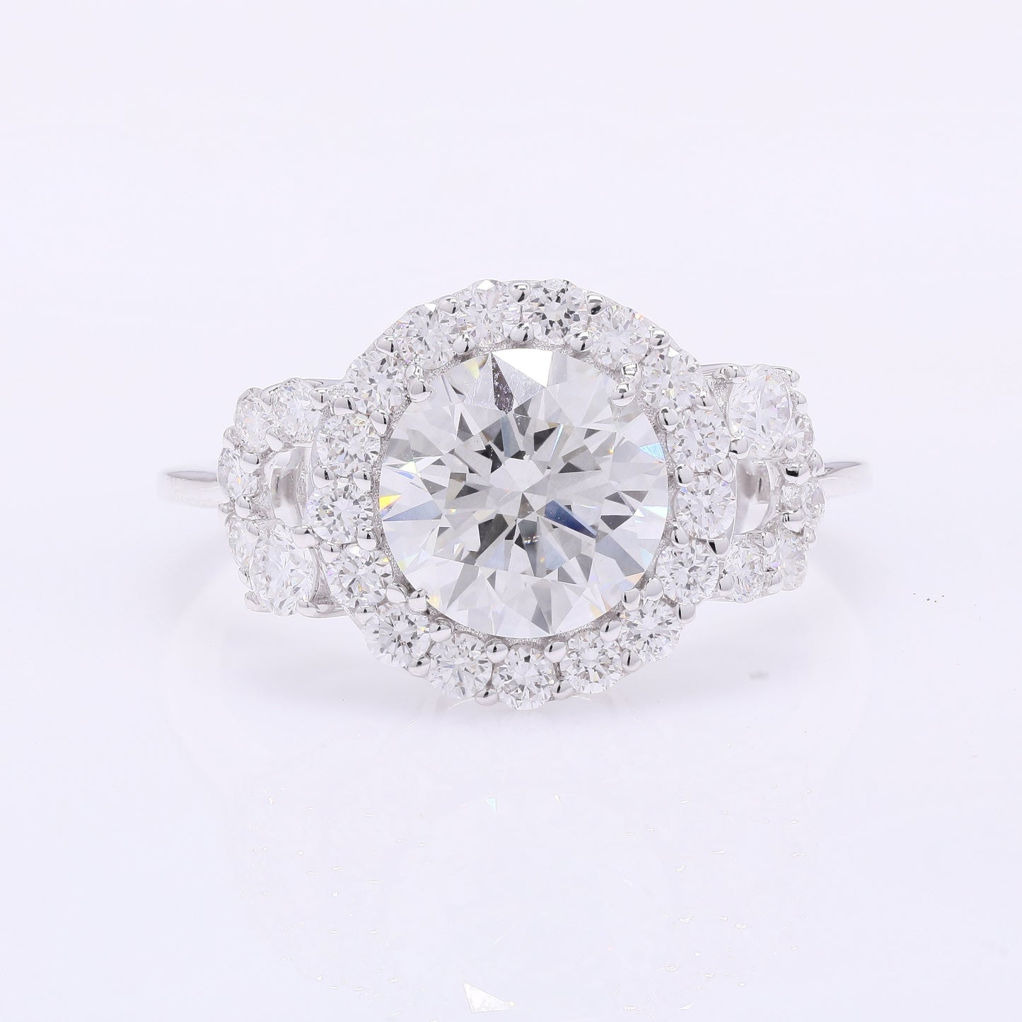 2.84 Carats Lab Grown Diamond 14K Gold Ring