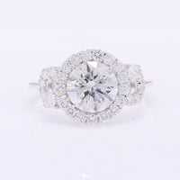 2.84 Carats Lab Grown Diamond 14K Gold Ring