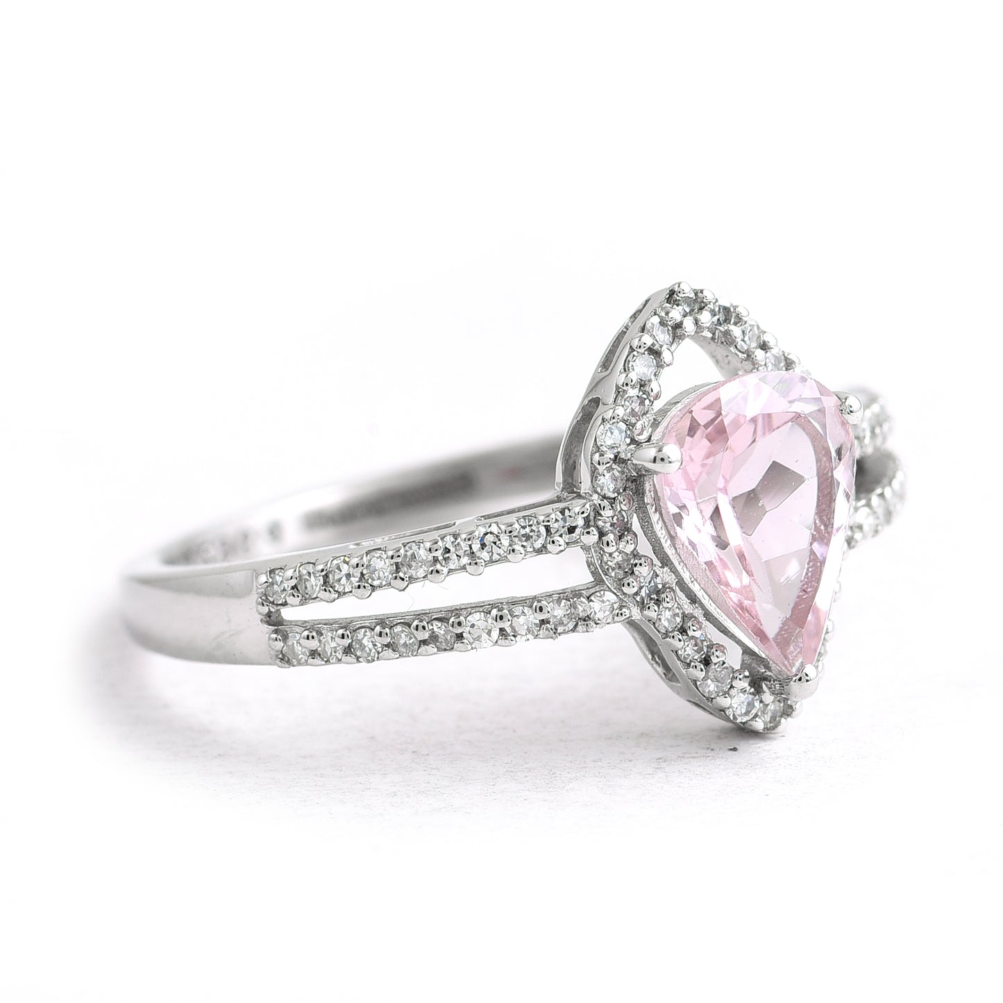 3.16 Ct Pear Mixed Cut Natural Tourmaline 950 Platinum Ring