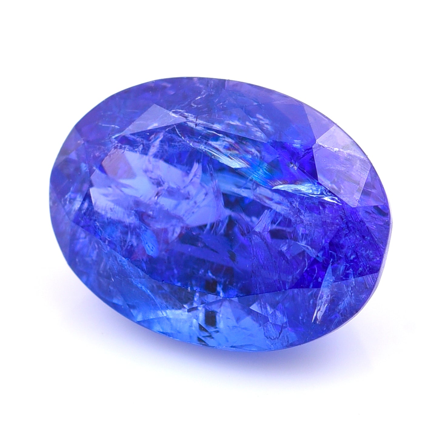 7.8 Natural Zoisite Tanzanite Oval Mixed Cut Gemstone