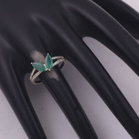 0.89 Ct Marquise Emerald 9K Gold Ring