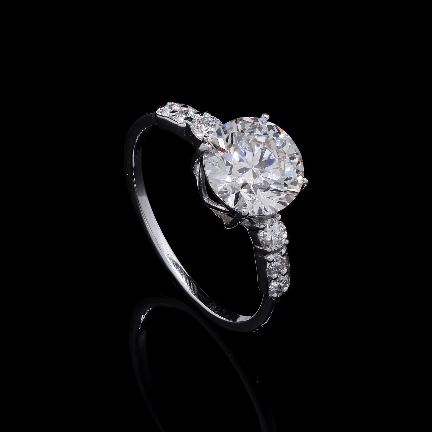2.31 Carats Lab Grown Diamond 14K Gold Ring