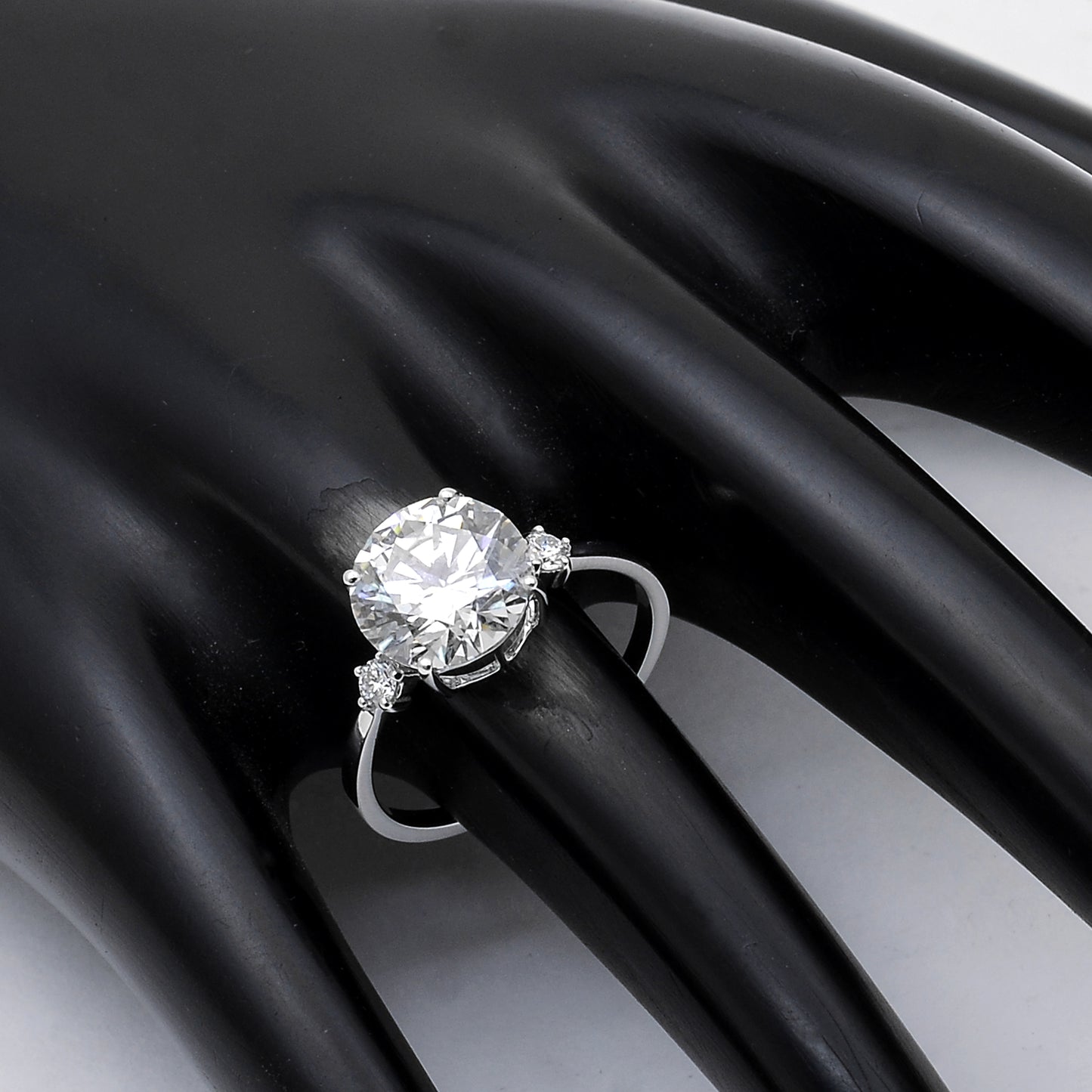 3.22 Carats Lab Grown Diamond 14K Gold Ring